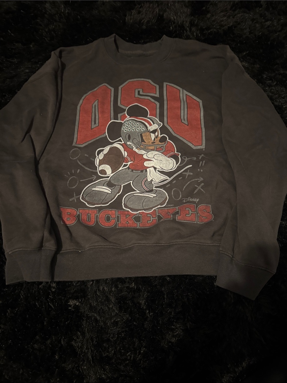 Hollister Black OSU Buckeyes Graphic Crewneck Sweatshirt